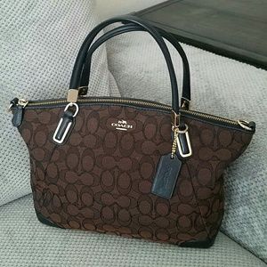 Like new Coach Signature Monogram Handbag Purse